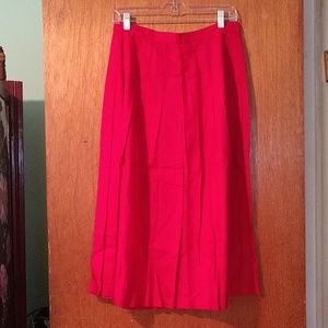Vintage Bright pink pleated skirt